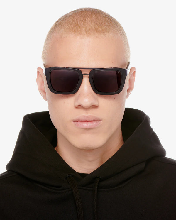 VANTA Draco Sunglasses - Matte Black & Black Metal