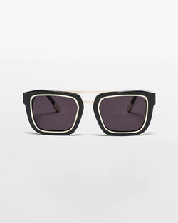 VANTA Draco Sunglasses - Gloss Black & Gold Metal