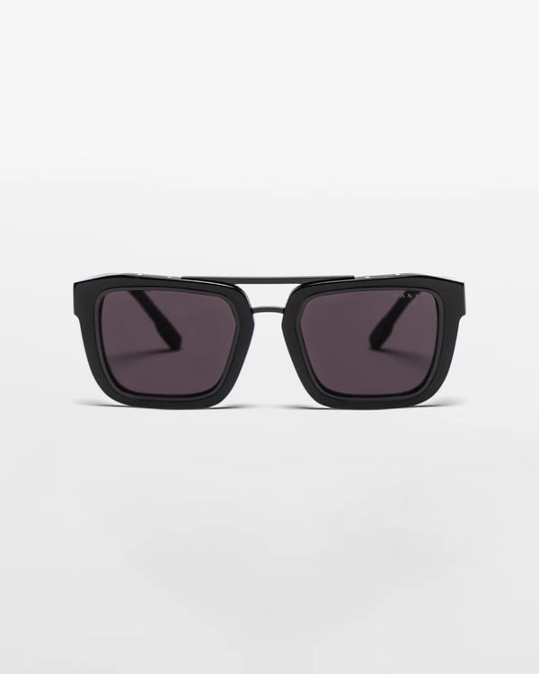 VANTA Draco Sunglasses - Matte Black & Black Metal