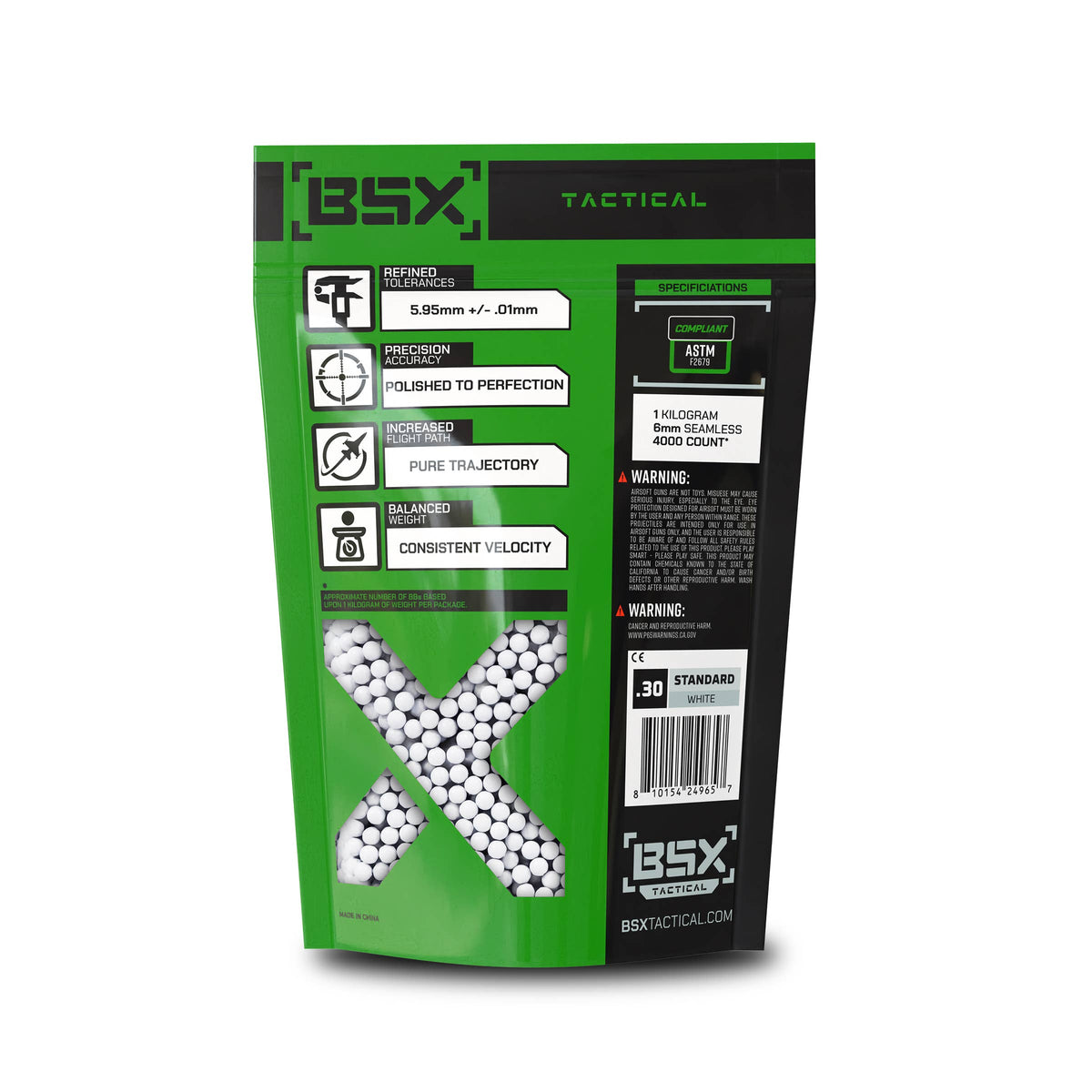 BSX BBs 0.30g - 3,300ct - White