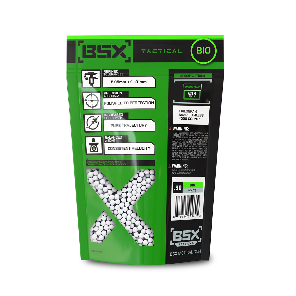 BSX BBs Bio 0.30g - 3,300ct - White