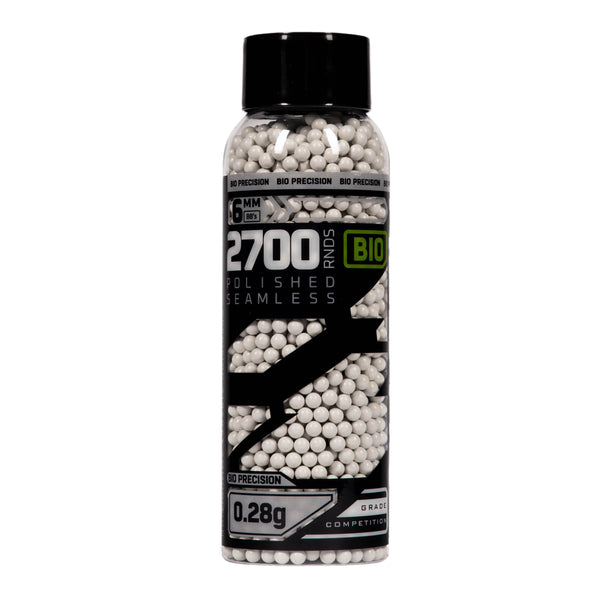 Hostile Airsoft Biodegradable .28g BB's - 2600ct - White | HK Army