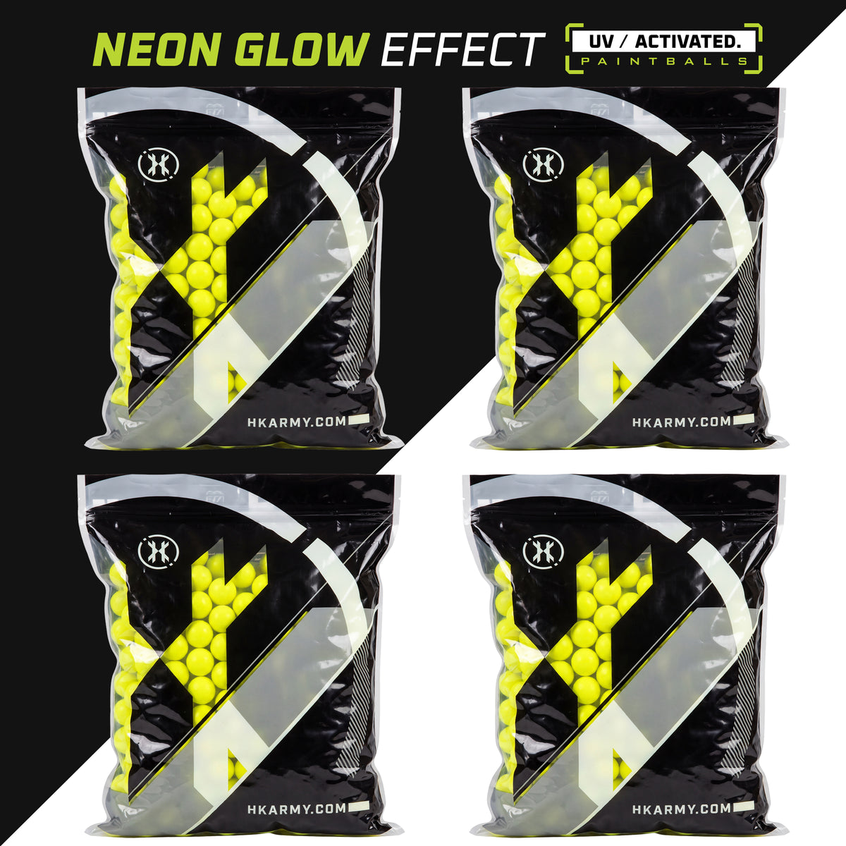 HK Army UV-Activated Glowball™ Paintballs - 2000RDS