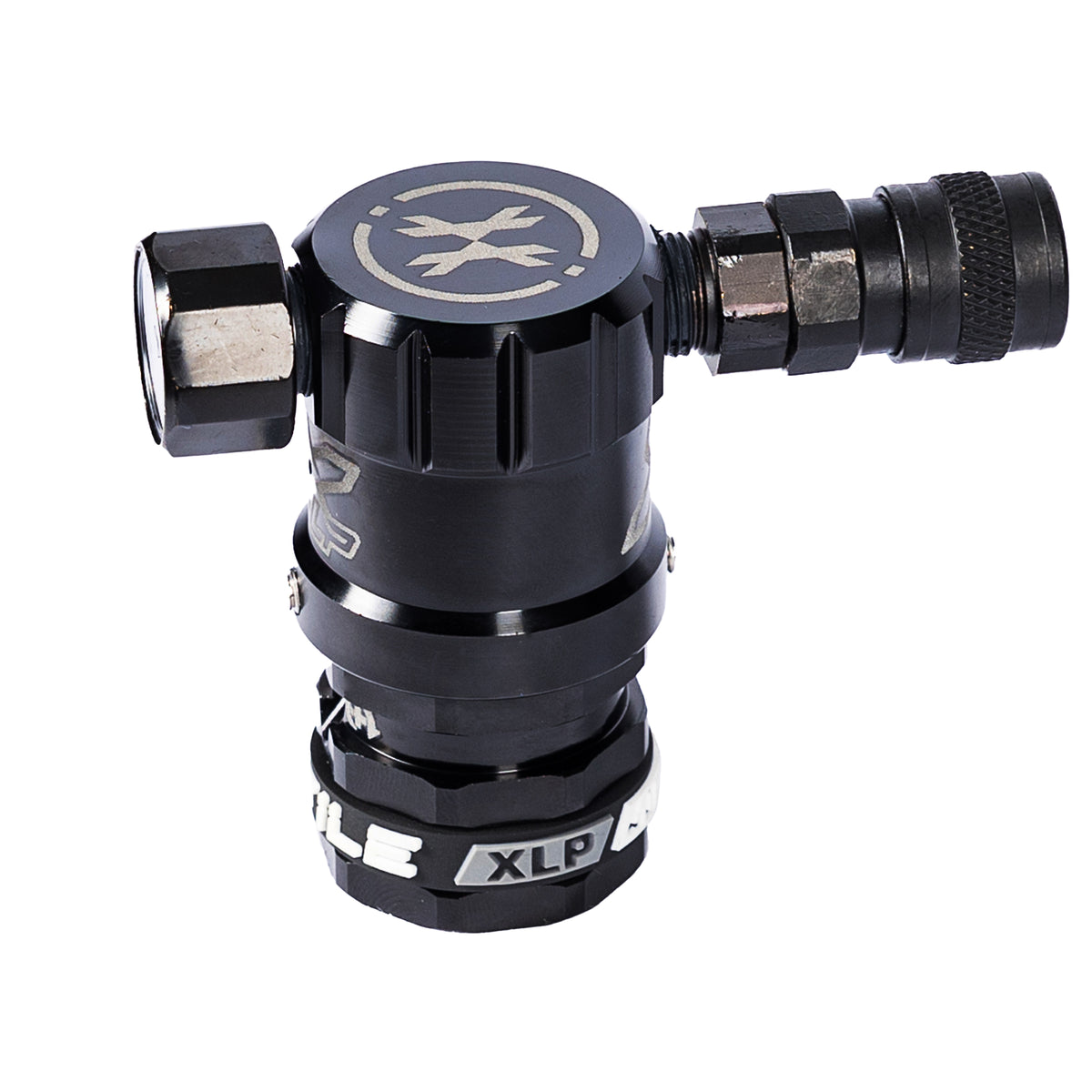 Hostile® XLP Regulator - Side Port Quick-Disconnect - Black