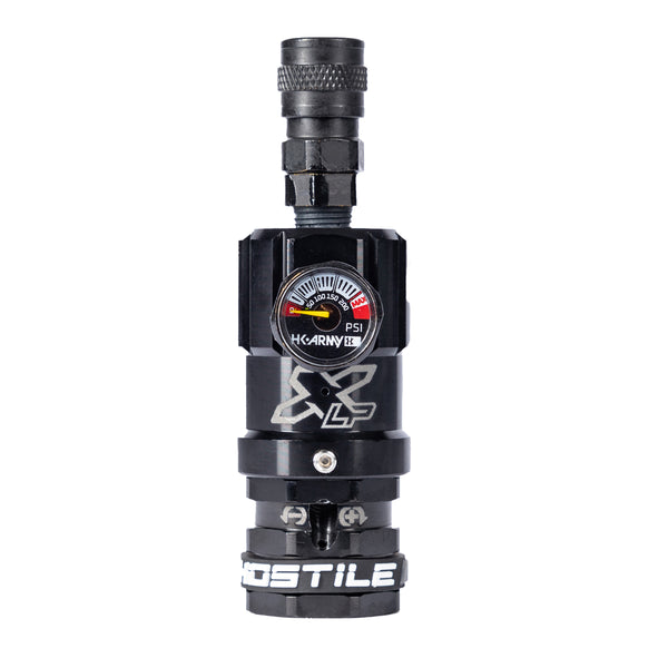 Hostile® XLP Regulator - Top Port Quick-Disconnect - Black