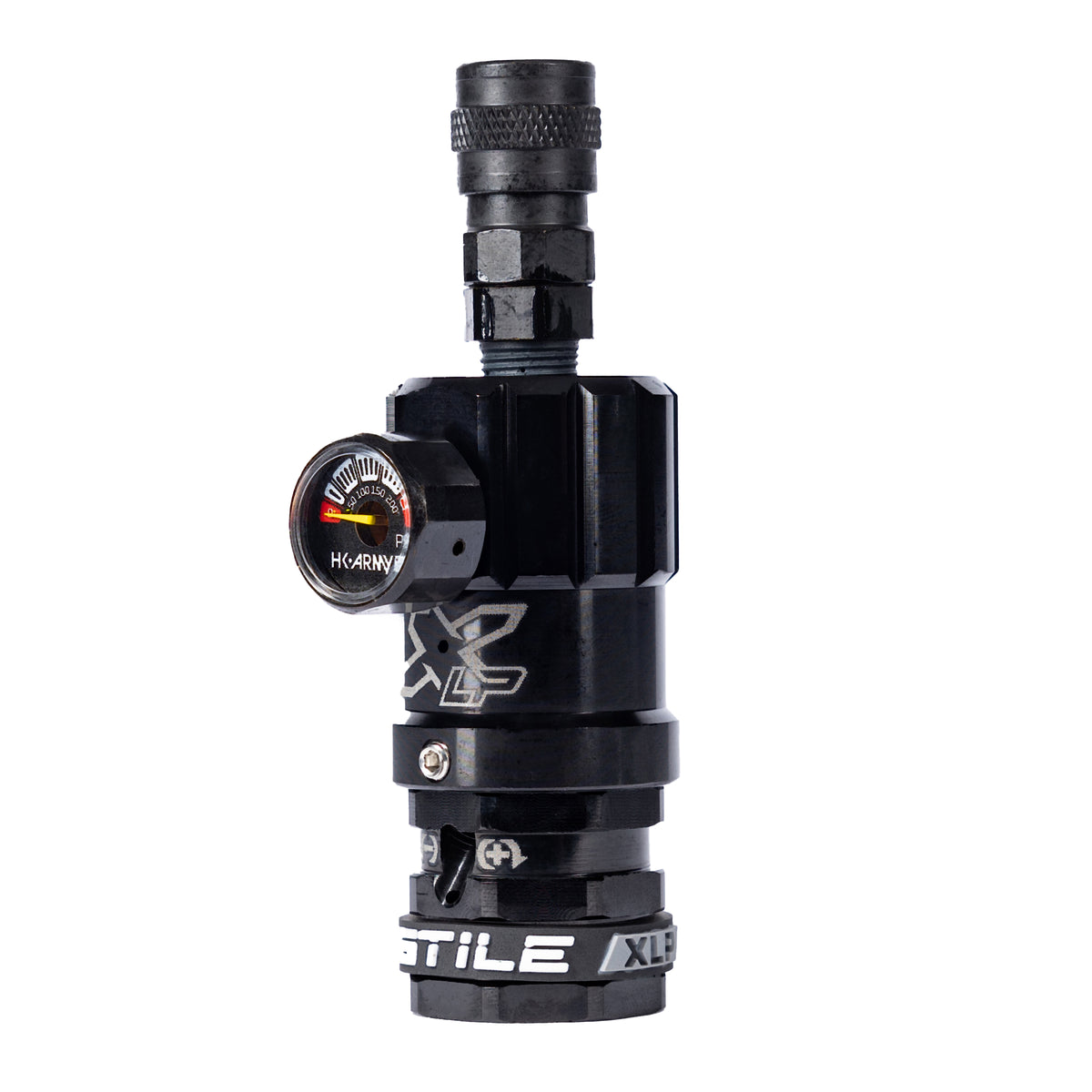 Hostile® XLP Regulator - Top Port Quick-Disconnect - Black