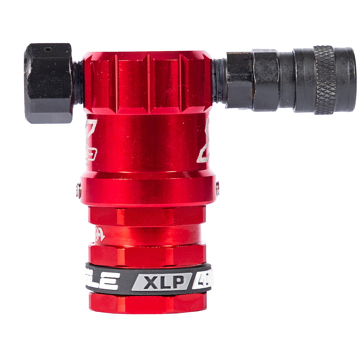Hostile® XLP Regulator - Side Port Quick-Disconnect - Red