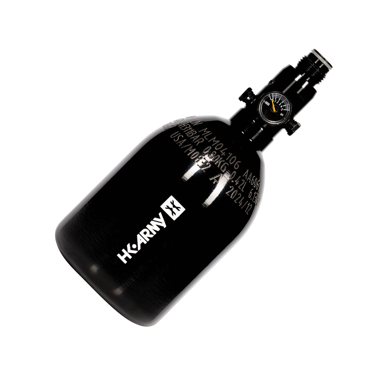 26ci / 3000psi Aluminum Compressed Air Tank - Stubby - Black | HK Army 26ci / 3000psi Aluminum Compressed Air Tank - Stubby - Black | HK Army