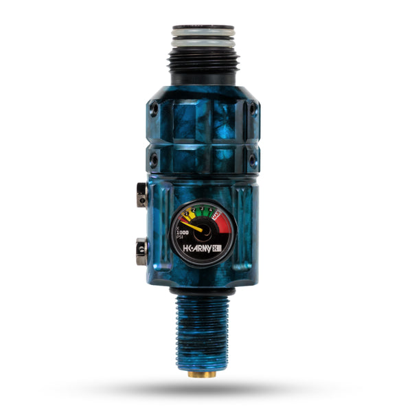Turbine Pro Regulator - Long Body - Adjustable & Rotational - Marble Blue