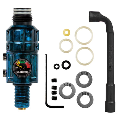 Turbine Pro Regulator - Long Body - Adjustable & Rotational - Marble Blue