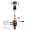 Turbine Pro Regulator - Long Body - Adjustable & Rotational - Marble Gold