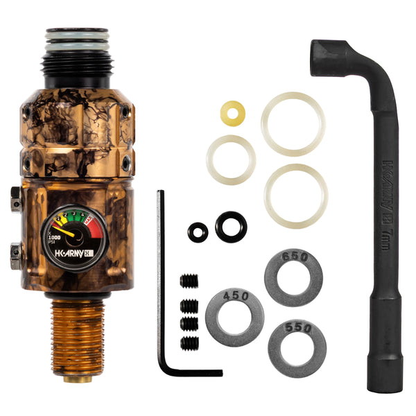 Turbine Pro Regulator - Long Body - Adjustable & Rotational - Marble Gold