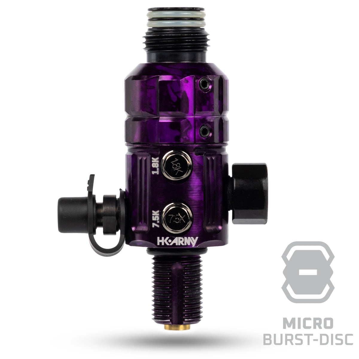 Turbine Pro Regulator - Long Body - Adjustable & Rotational - Marble Purple