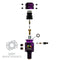 Turbine Pro Regulator - Long Body - Adjustable & Rotational - Marble Purple