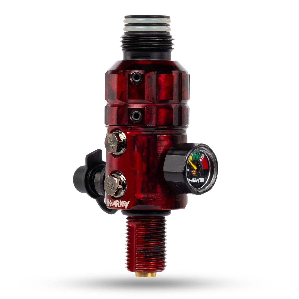 Turbine Pro Regulator - Long Body - Adjustable & Rotational - Marble Red