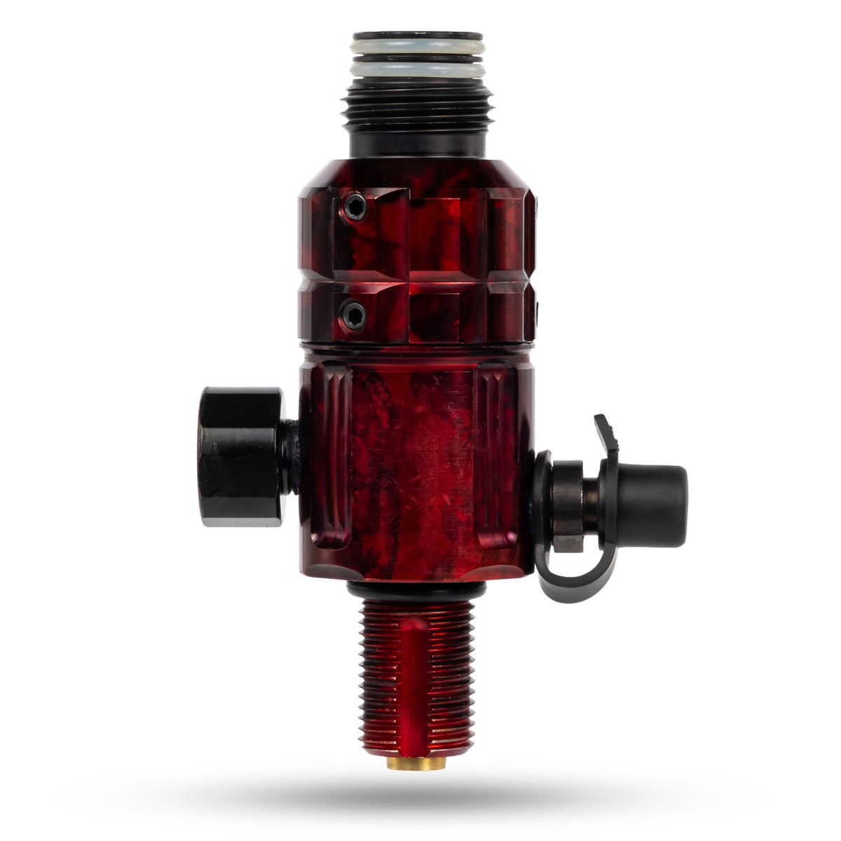 Turbine Pro Regulator - Long Body - Adjustable & Rotational - Marble Red