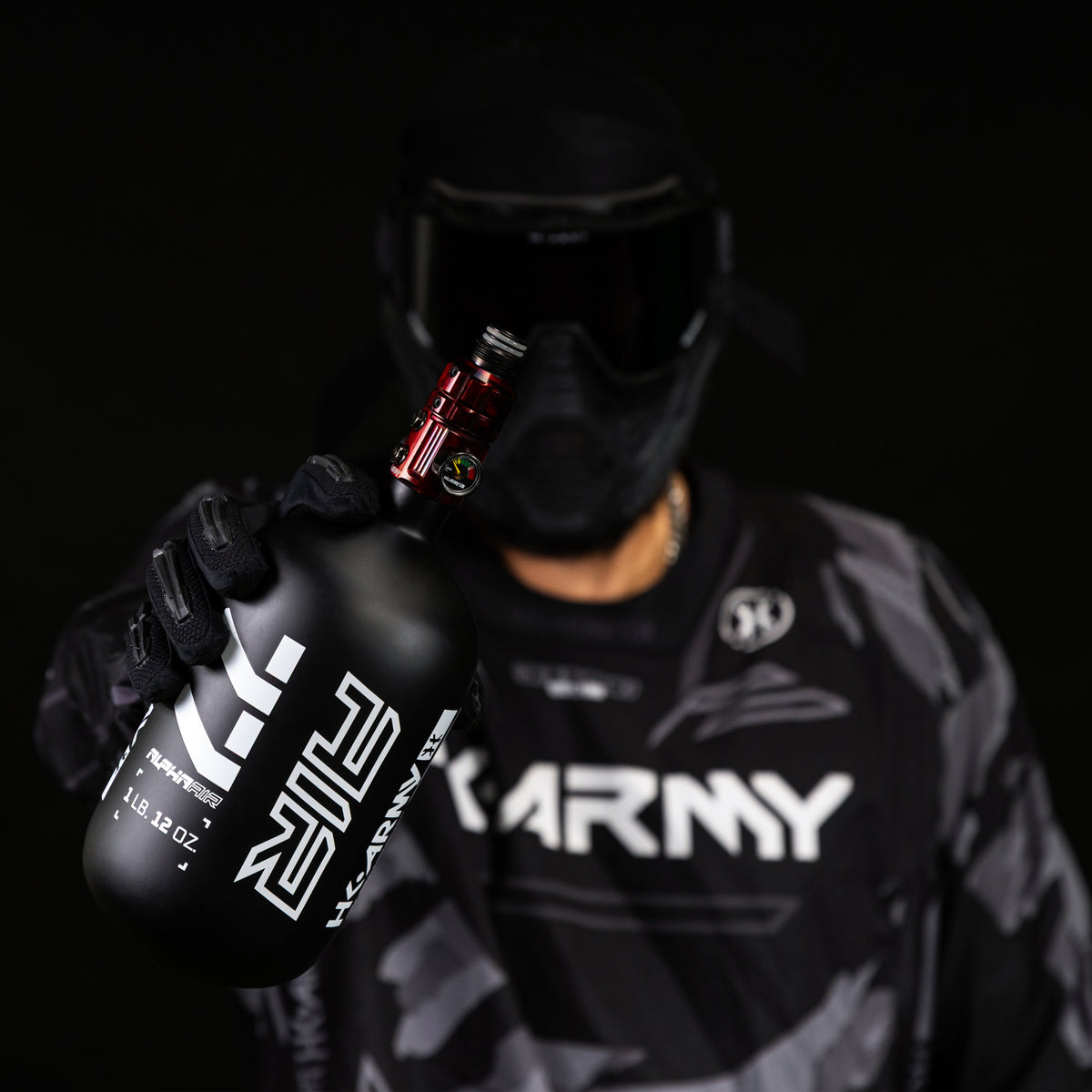 Turbine Pro Regulator - Long Body - Adjustable & Rotational - Marble Red