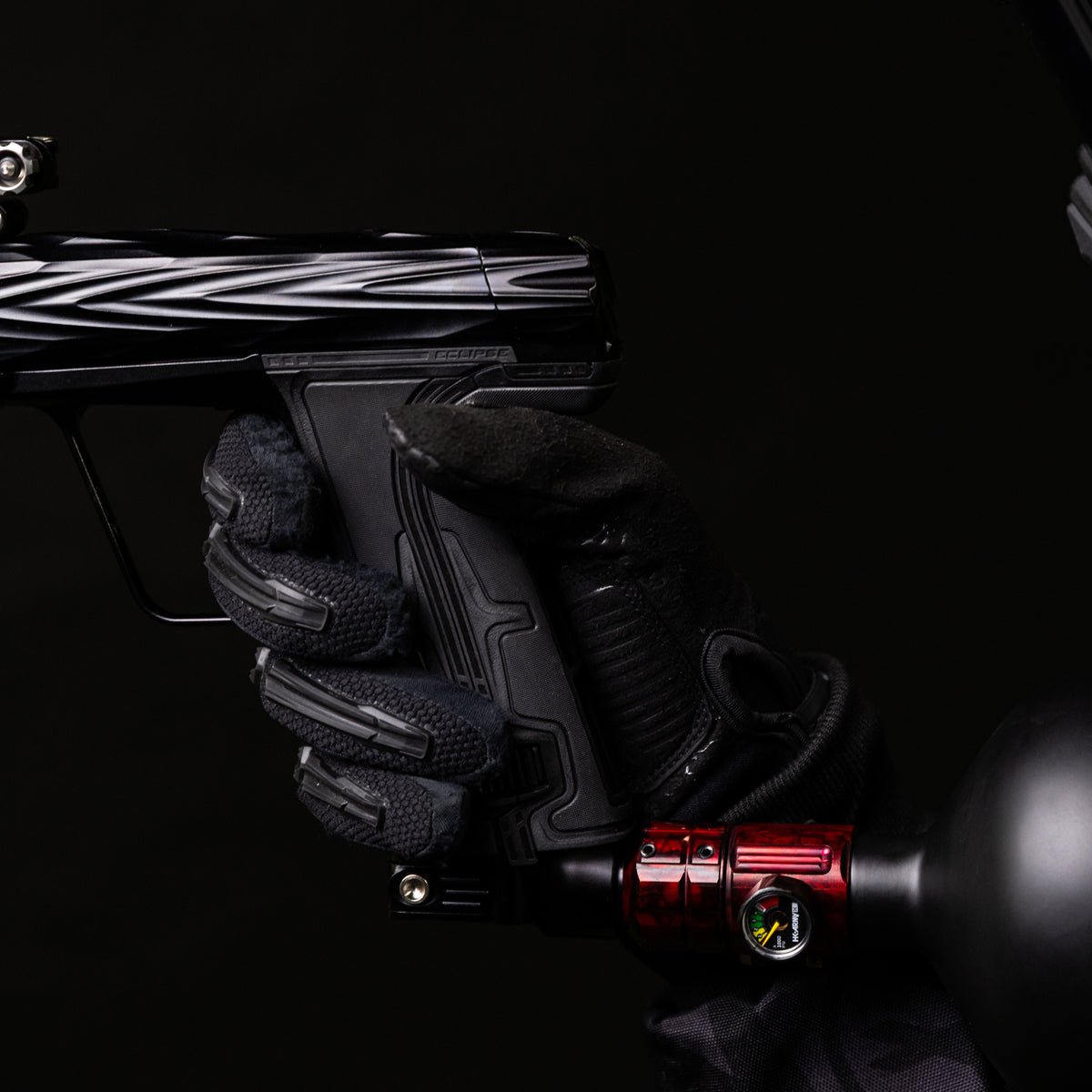 Turbine Pro Regulator - Long Body - Adjustable & Rotational - Marble Red