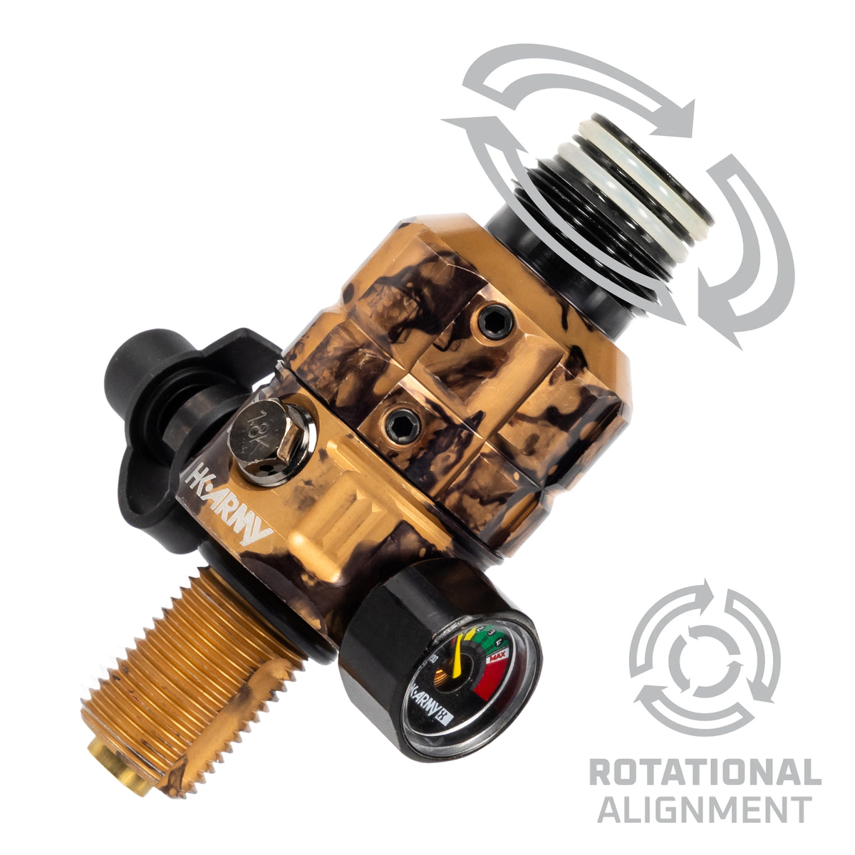 Turbine Pro Regulator - Adjustable & Rotational - Marble Gold
