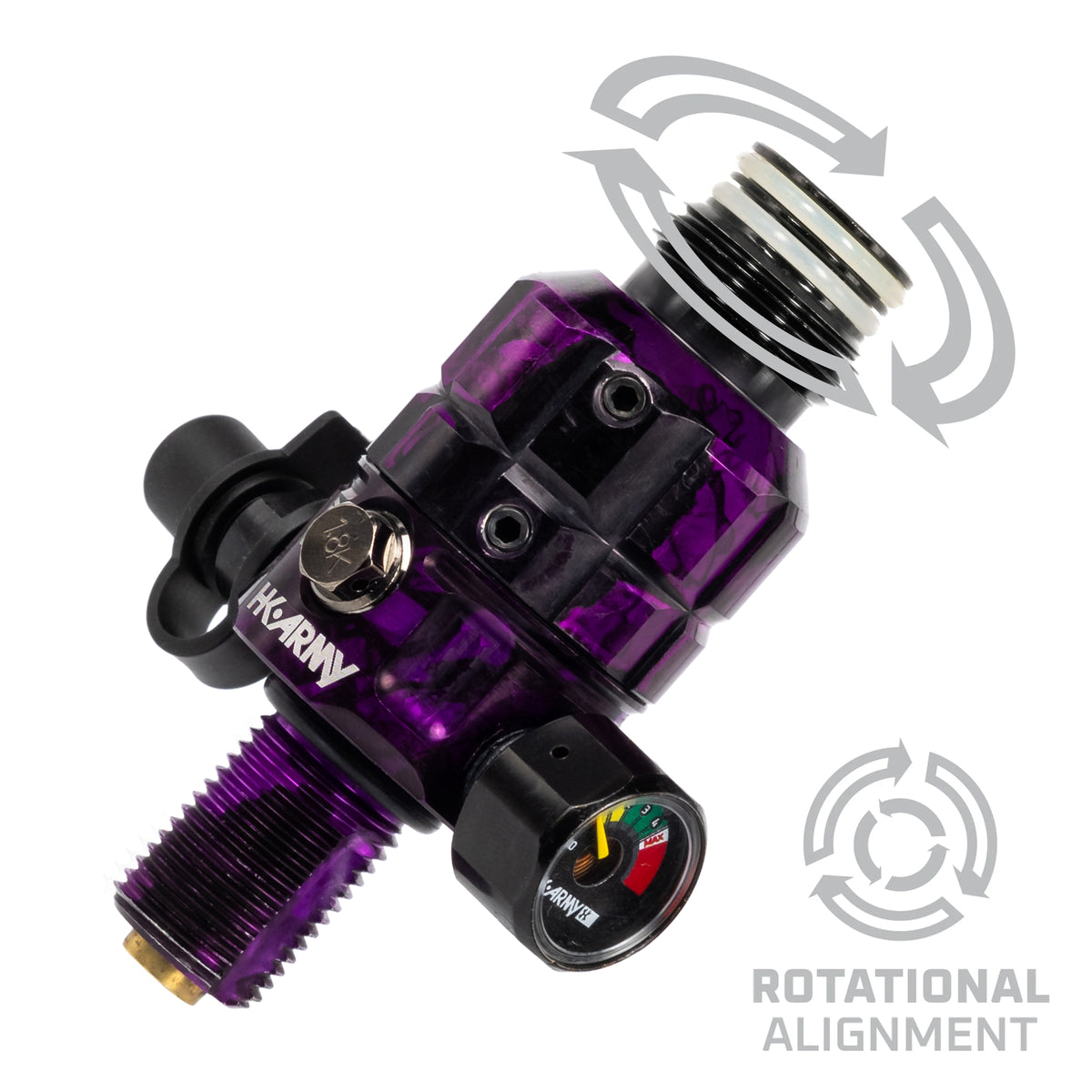 Turbine Pro Regulator - Adjustable & Rotational - Marble Purple