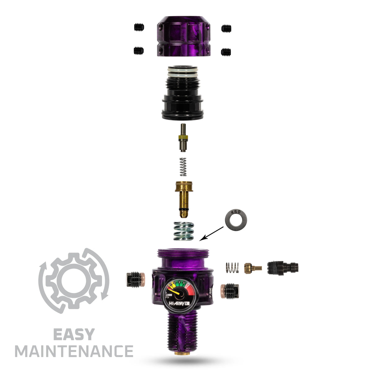 Turbine Pro Regulator - Adjustable & Rotational - Marble Purple