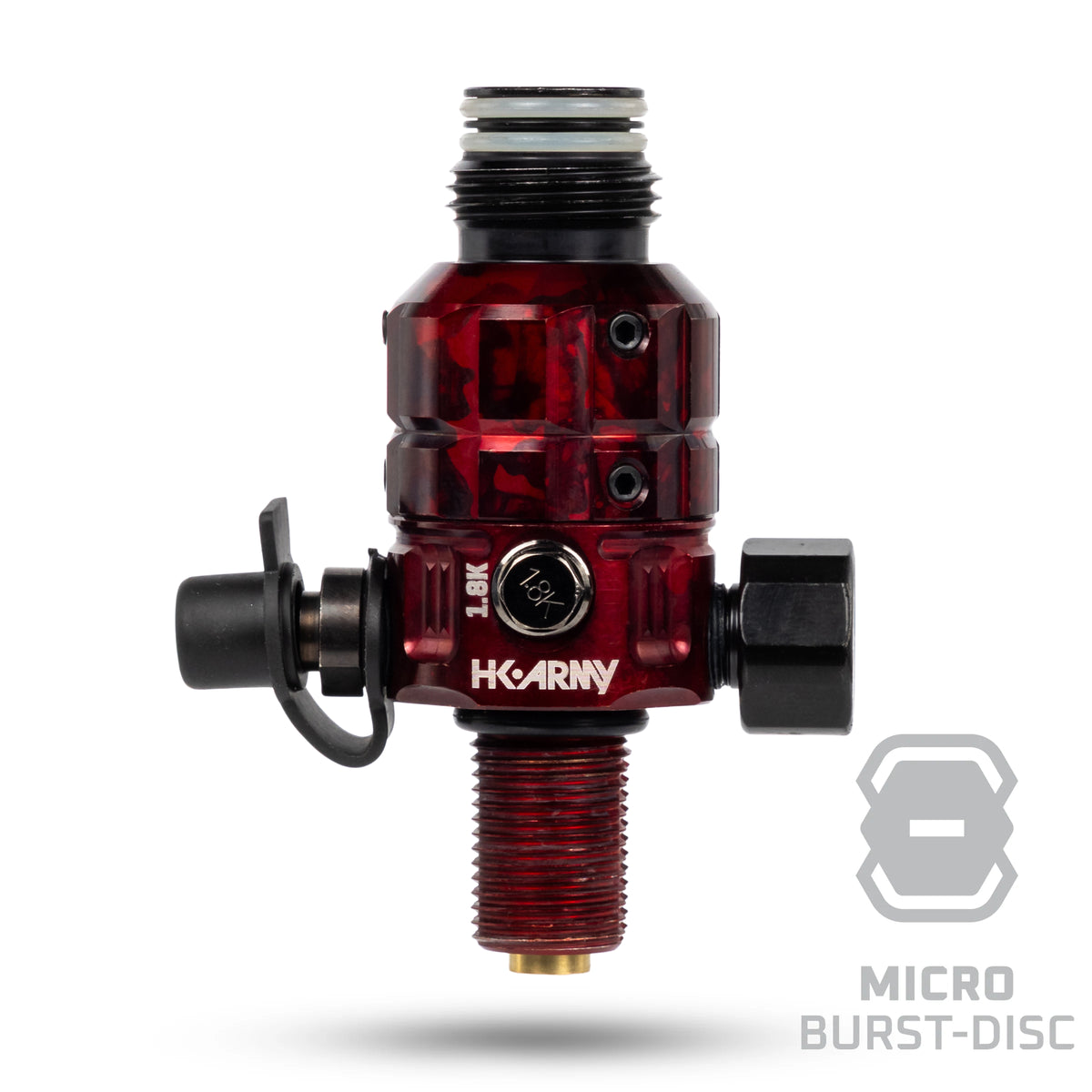 Turbine Pro Regulator - Adjustable & Rotational - Marble Red