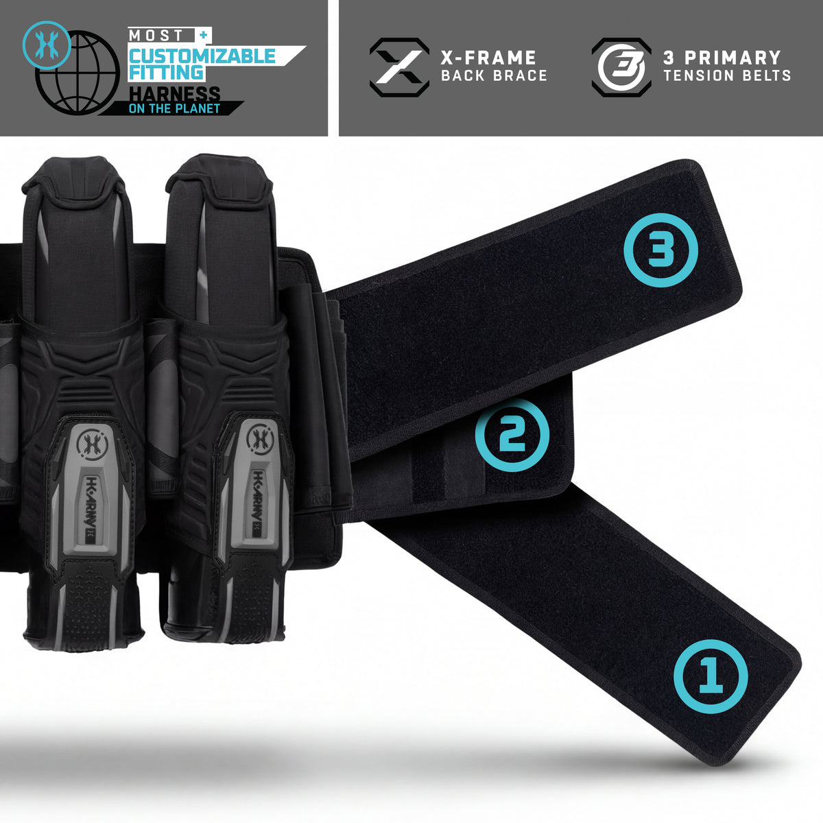 Eject-X Harness 5+4 - Neon Green