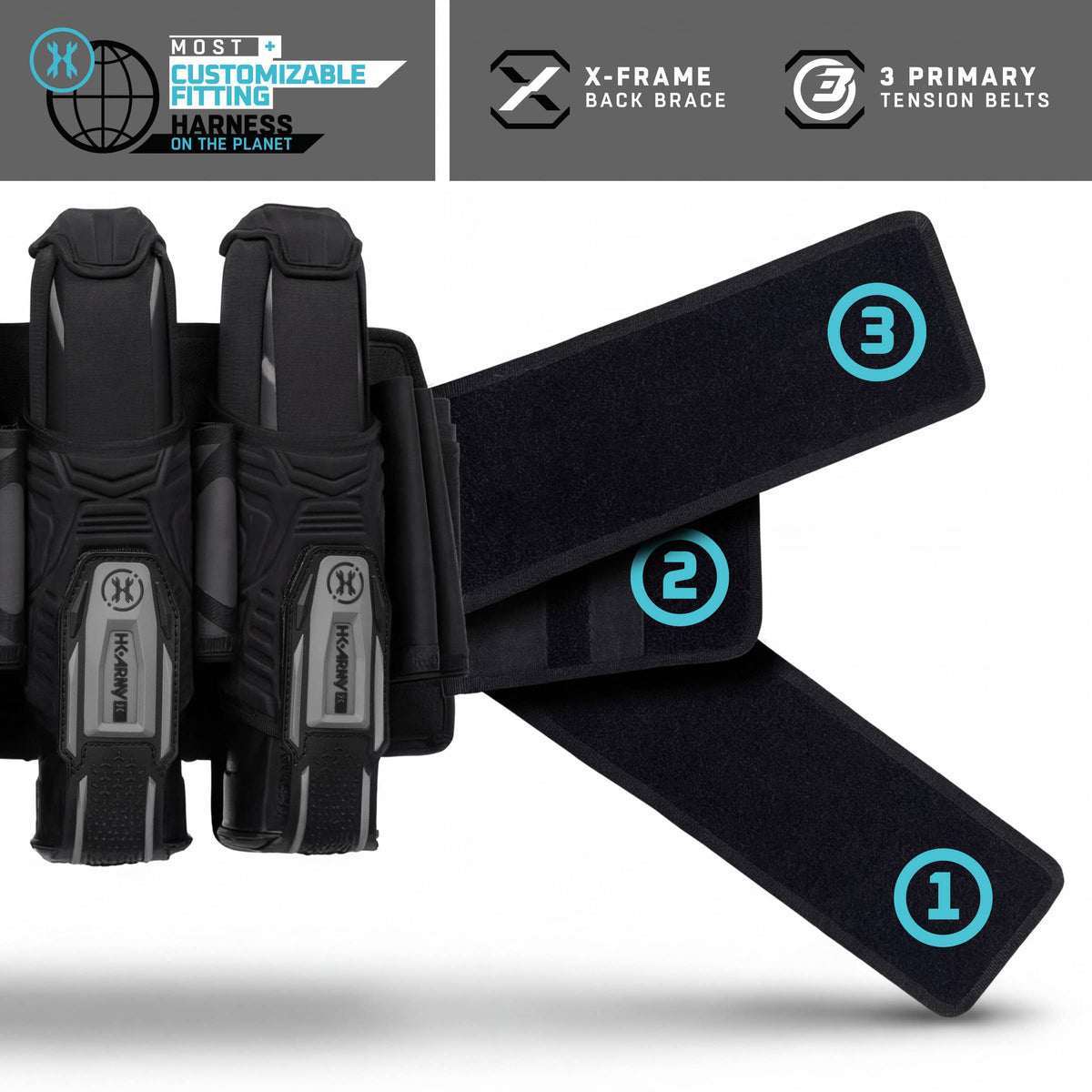 Eject-X Harness 5+4 - Neon Green