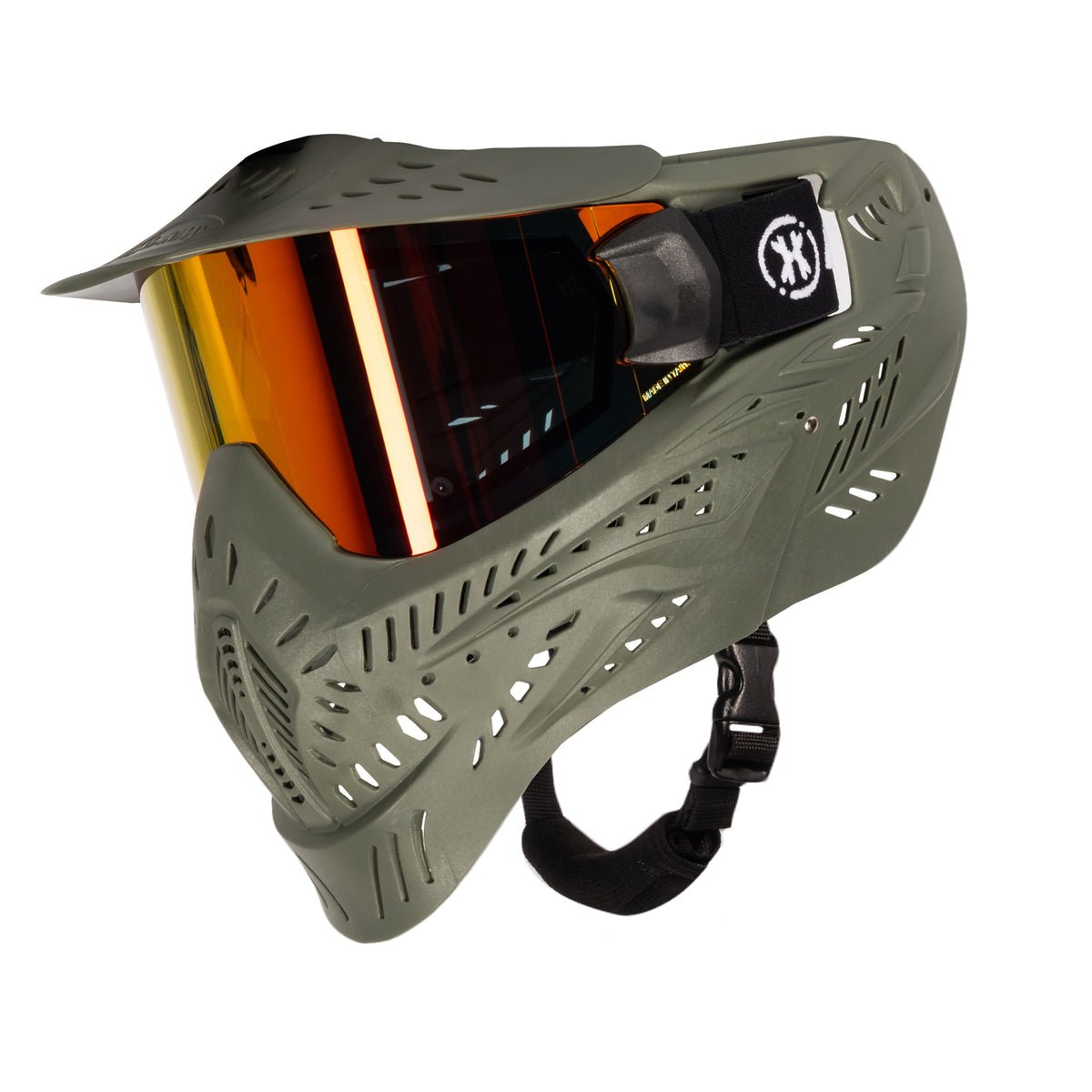 HSTL Paintball Goggle - Olive with Fire Lens | HK Army