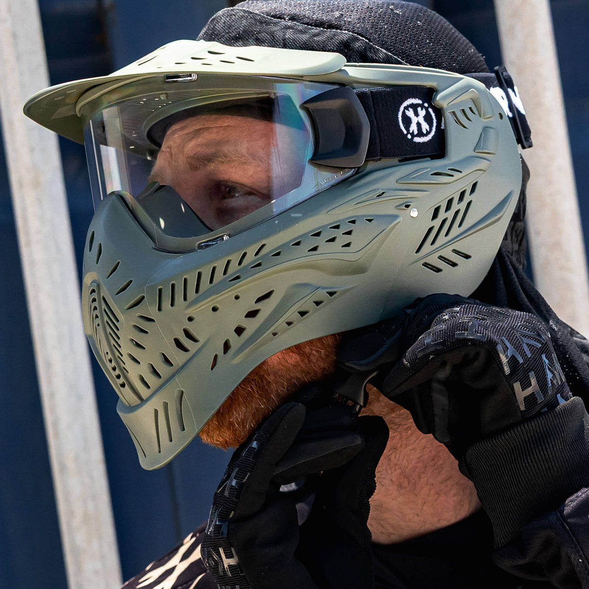 HSTL Goggle Olive Clear Single Pane Lens