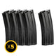 Hostile AWS - Mid-CAP Thermold Mag - 140rd - 5 pk - Black