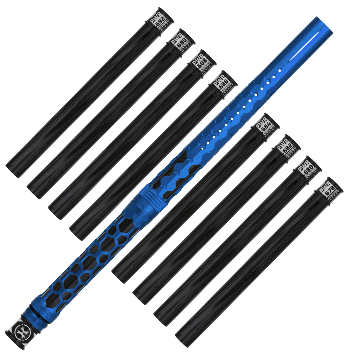 Hex PWR Barrel Kit - Blue - Black Inserts