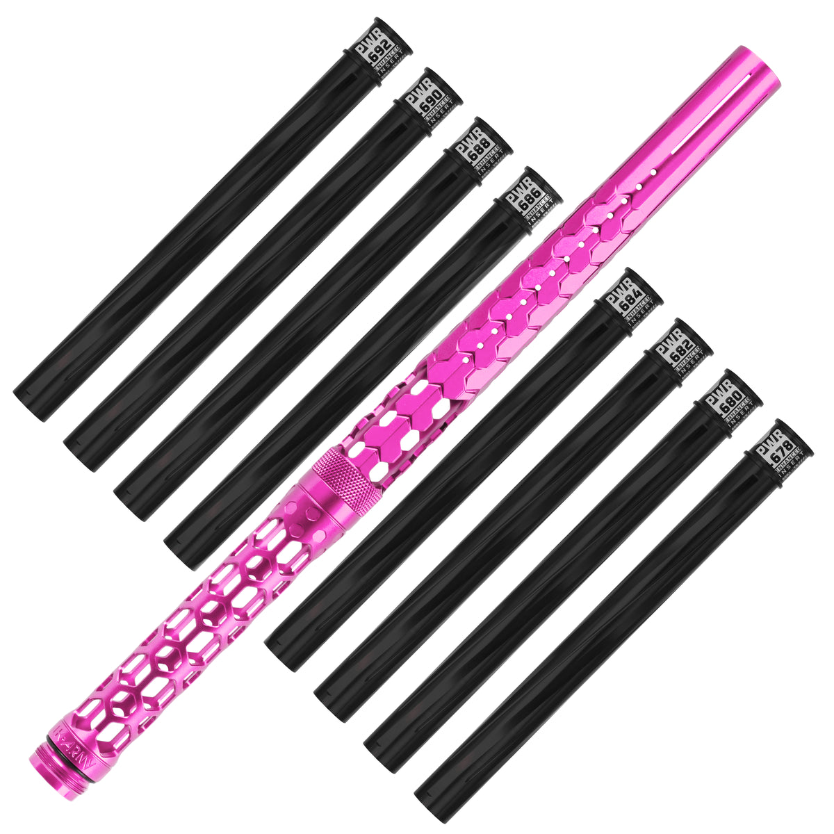 Hex PWR Barrel Kit - Pink - Black Inserts