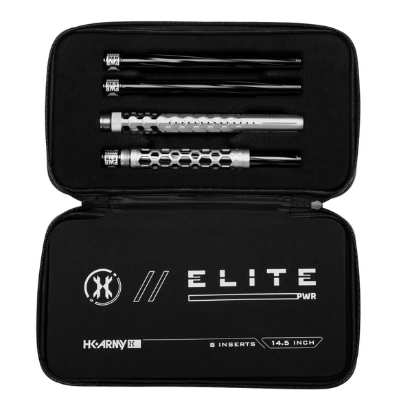 Hex PWR Barrel Kit - Silver - Black Inserts