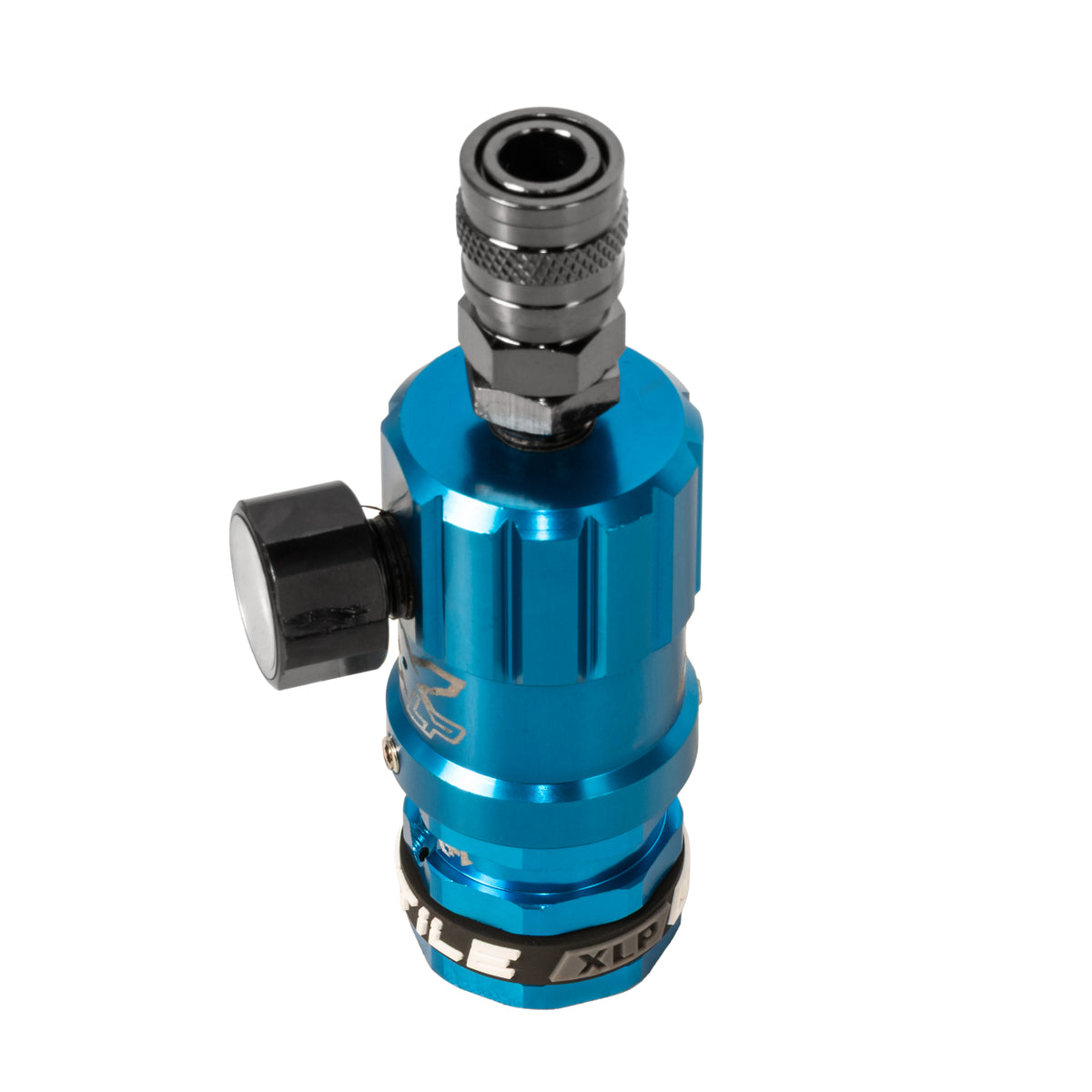 Hostile® XLP Regulator - Top Port Quick-Disconnect - Blue