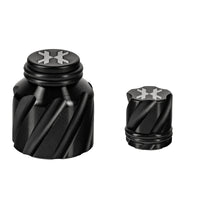 2-Pack Rubber Fill Nipple Dust Cover Caps For Paintball Tanks - Black