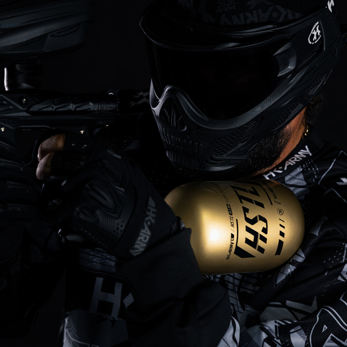 HSTL® - Carbon Fiber Tank - Standard Reg - 68ci / 4500psi - Gold/Black