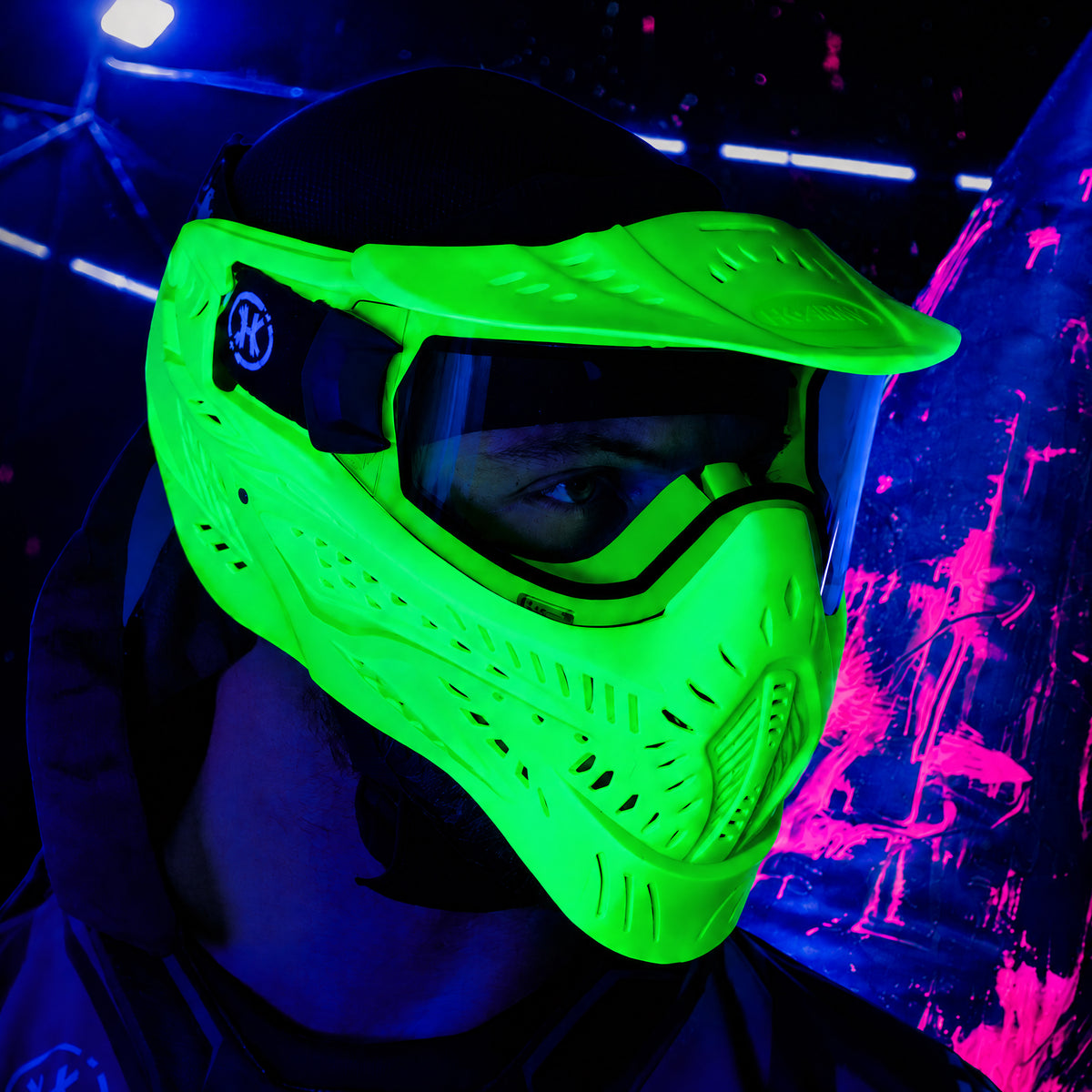 HSTL® Glowball™ Goggle w/ Clear Lens - UV Green