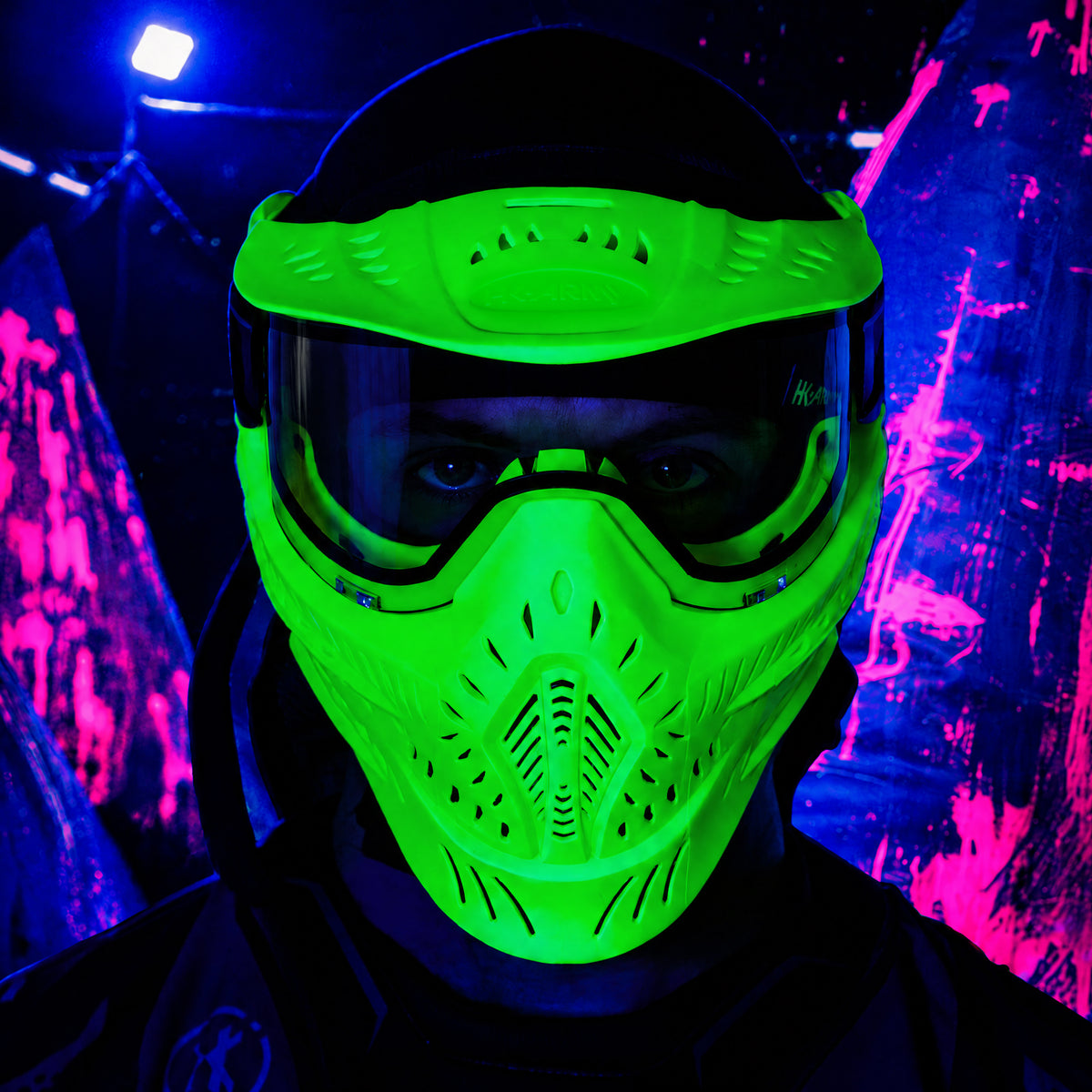 HSTL® Glowball™ Goggle w/ Clear Lens - UV Green