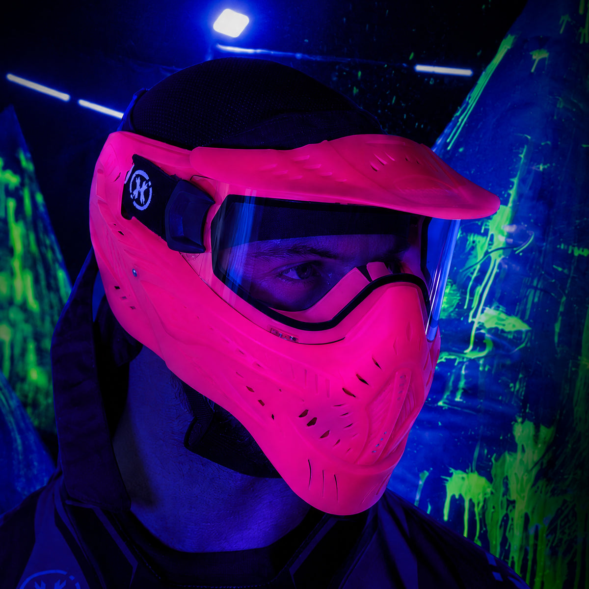 HSTL® Glowball™ Goggle w/ Clear Lens - UV Pink