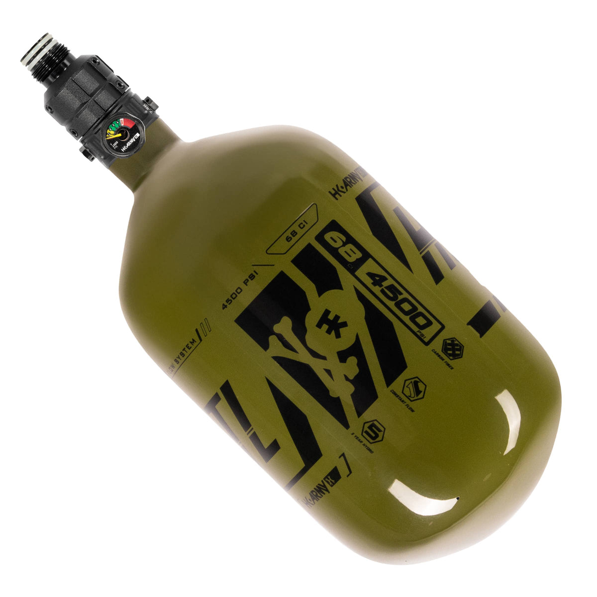 HSTL® - Carbon Fiber Tank - PRO Reg - 68ci / 4500psi - Olive/Black
