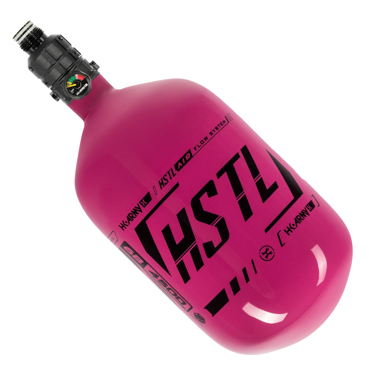 HSTL® - Carbon Fiber Tank - PRO Reg - 68ci / 4500psi - Neon Pink/Black
