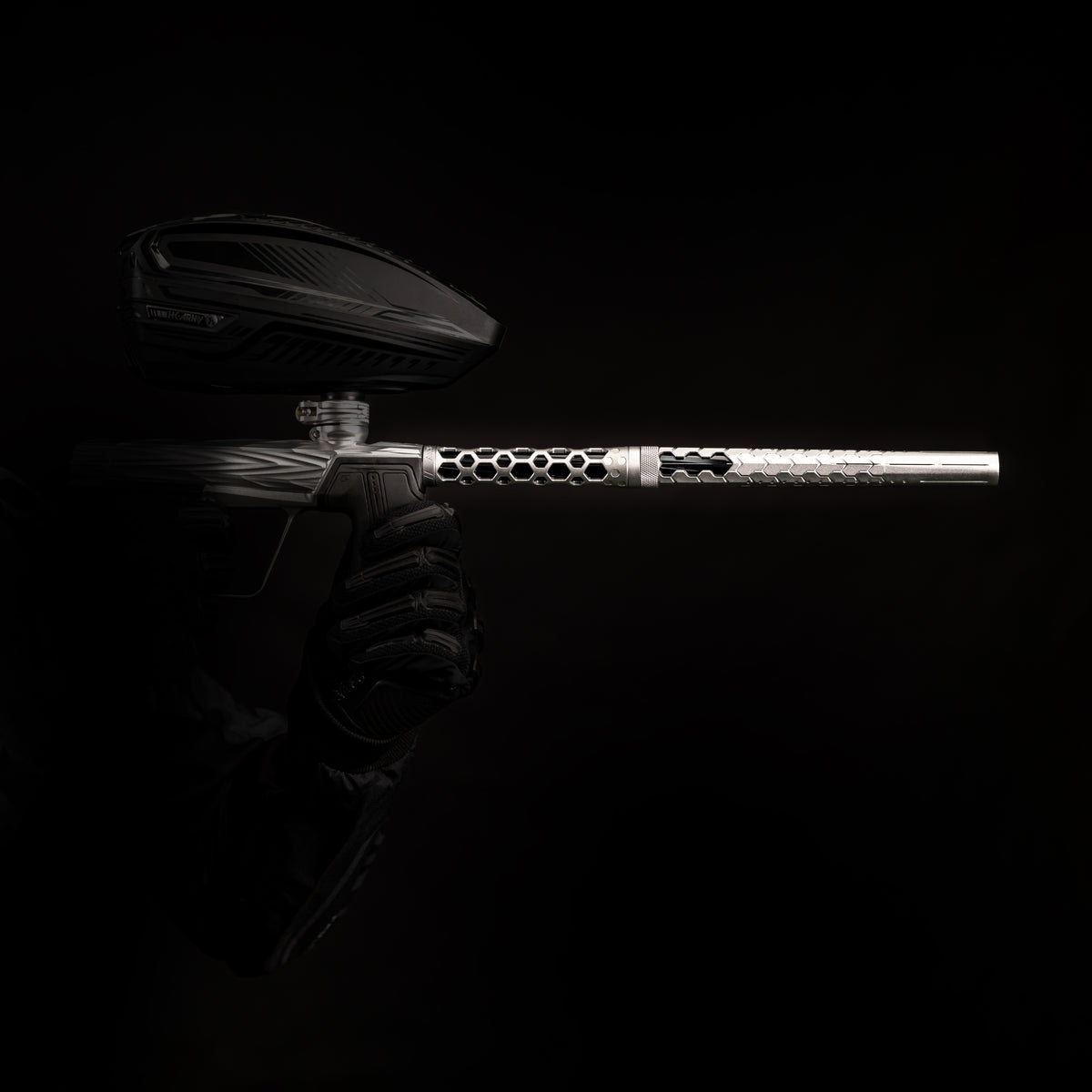 Hex PWR Barrel Kit - Silver - Black Inserts