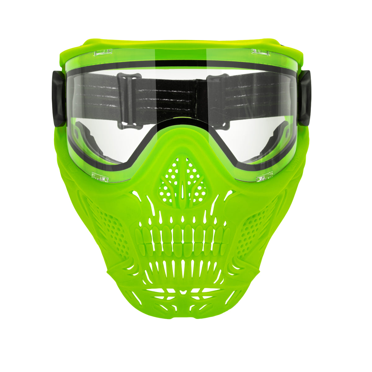 HSTL® Skull Glowball™ Goggle w/ Clear Lens - UV Green