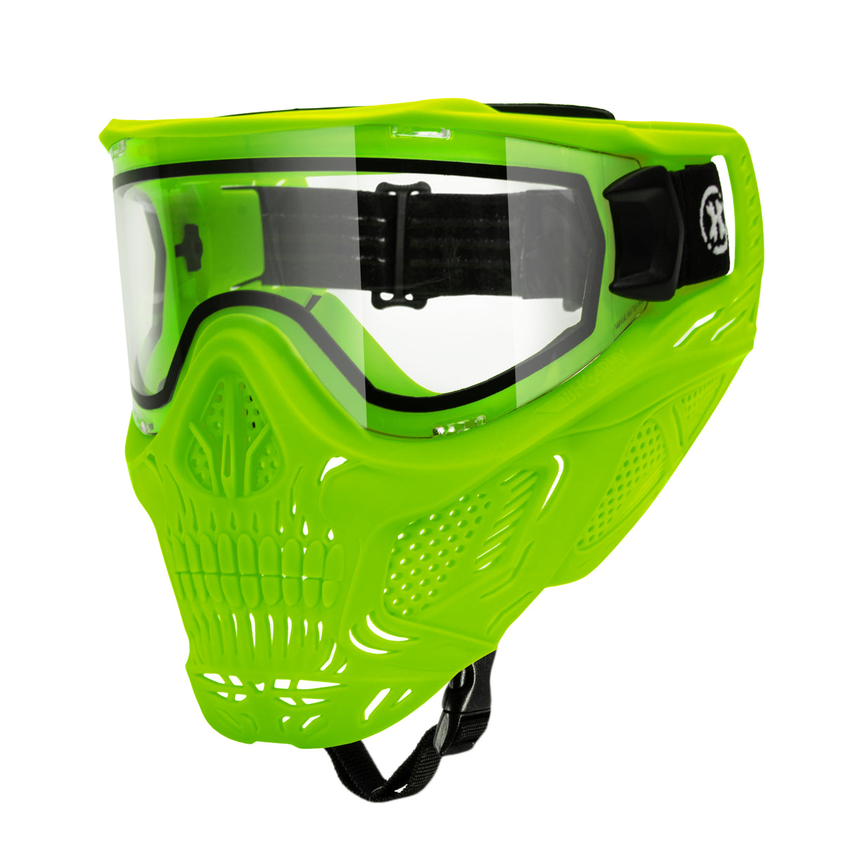 HSTL® Skull Glowball™ Goggle w/ Clear Lens - UV Green