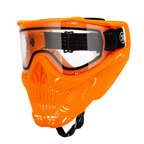 HSTL® Skull Glowball™ Goggle w/ Clear Lens - UV Orange