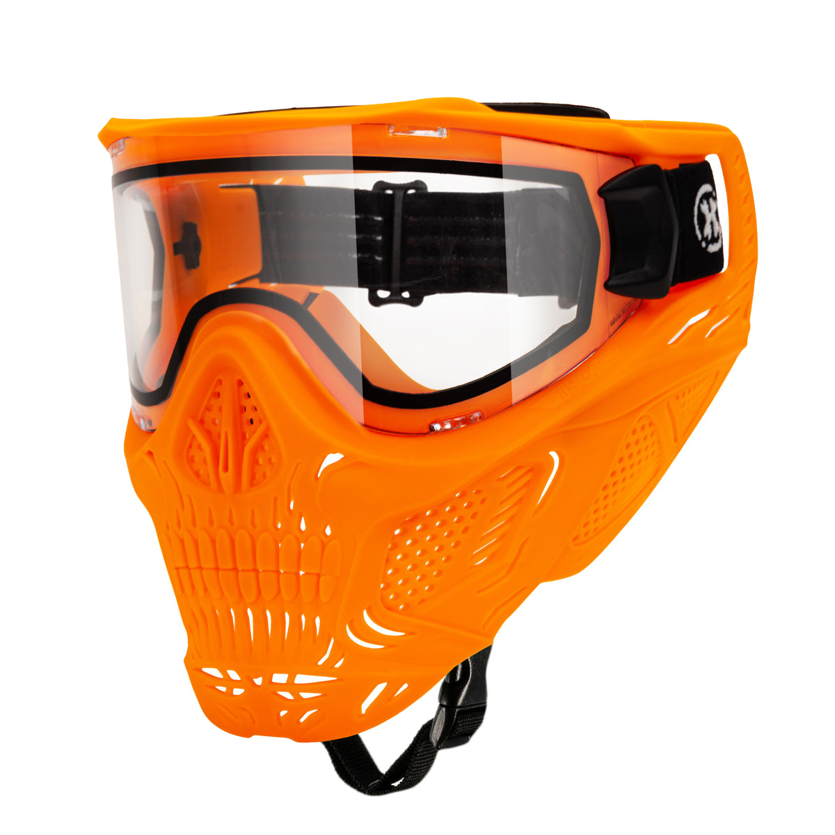 HSTL® Skull Glowball™ Goggle w/ Clear Lens - UV Orange