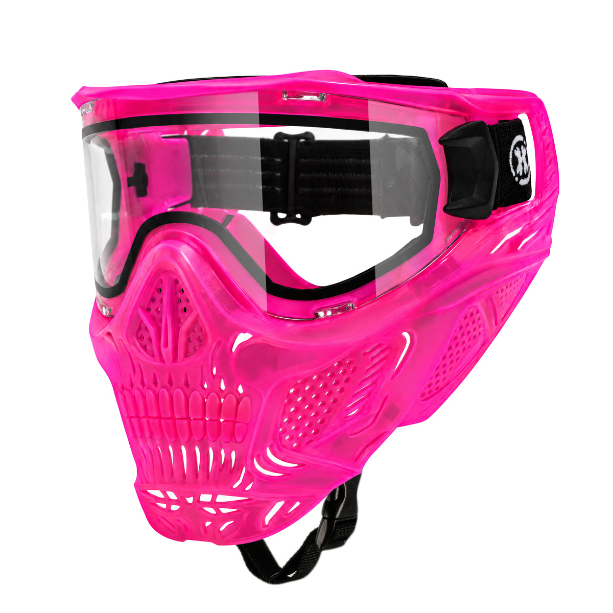HSTL® Skull Glowball™ Goggle w/ Clear Lens - UV Pink