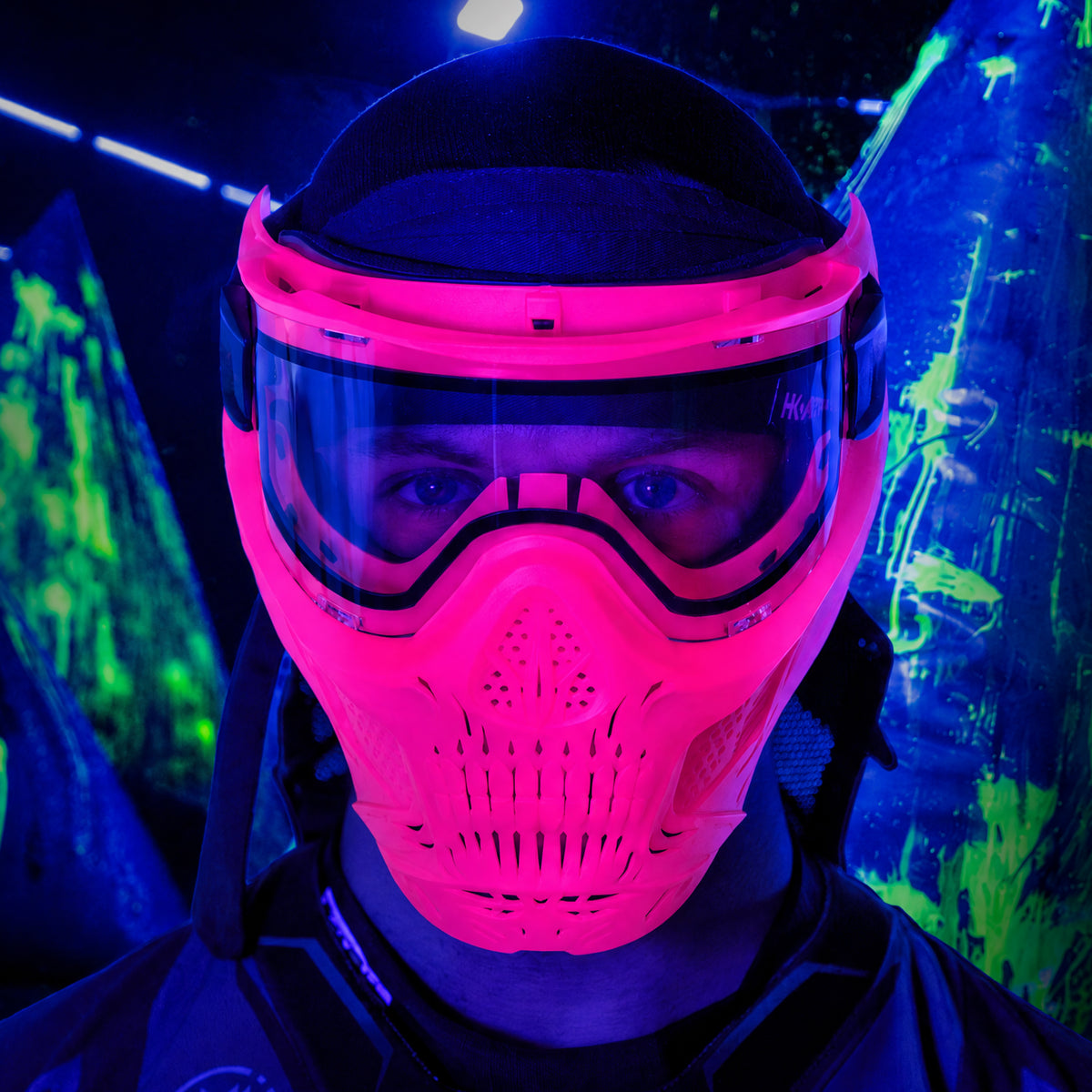 HSTL® Skull Glowball™ Goggle w/ Clear Lens - UV Pink
