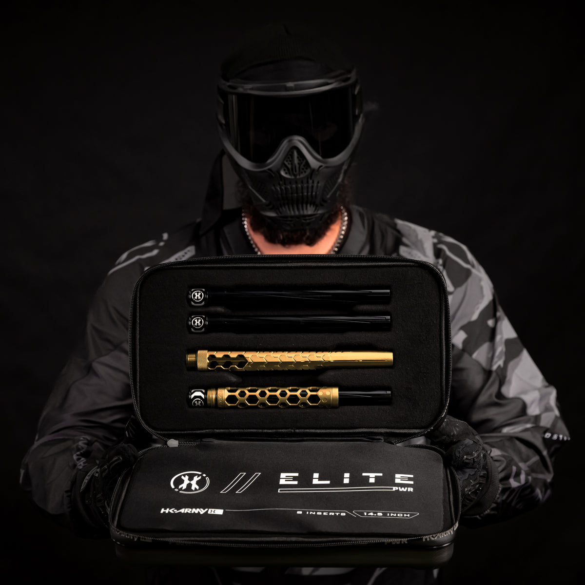 Hex PWR Barrel Kit - Gold - Black Inserts